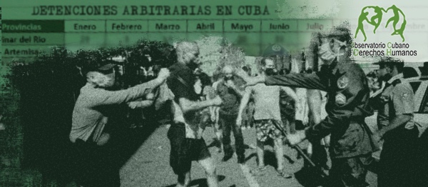 OCDH: Al menos 291 acciones represivas en Cuba en junio, incluyendo la detención arbitraria de una activista que se reunió con Borrell